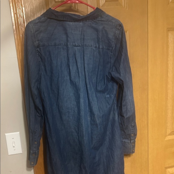 Merona Blue Denim Midi Dress - Picture 2 of 9